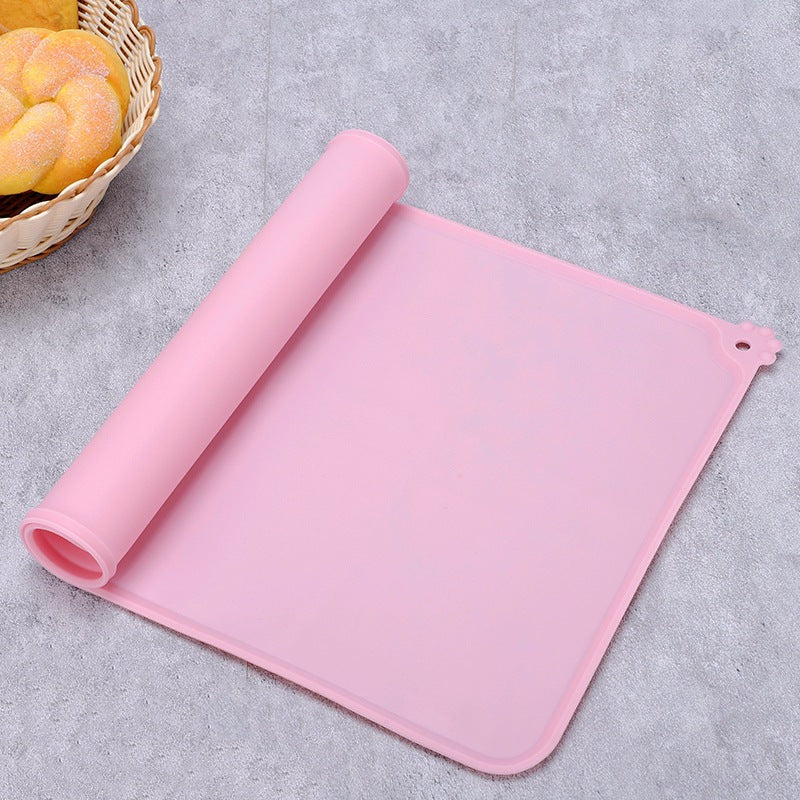 KFX-2044221 Silicone Pet Food Mat with Holes for Dogs and Cats - 47 x 30 CM, Easy to Clean and Prevents Water Leakage