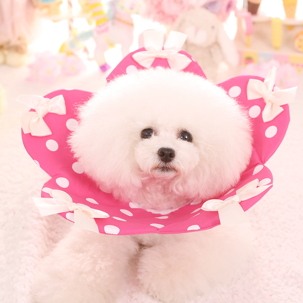 KFX-2044349 Four Seasons Floral Anti-Bite Ring for Dogs – Cute Cotton Toy in Pink, Red, Sky Blue, Strawberry, Sizes XS-XL