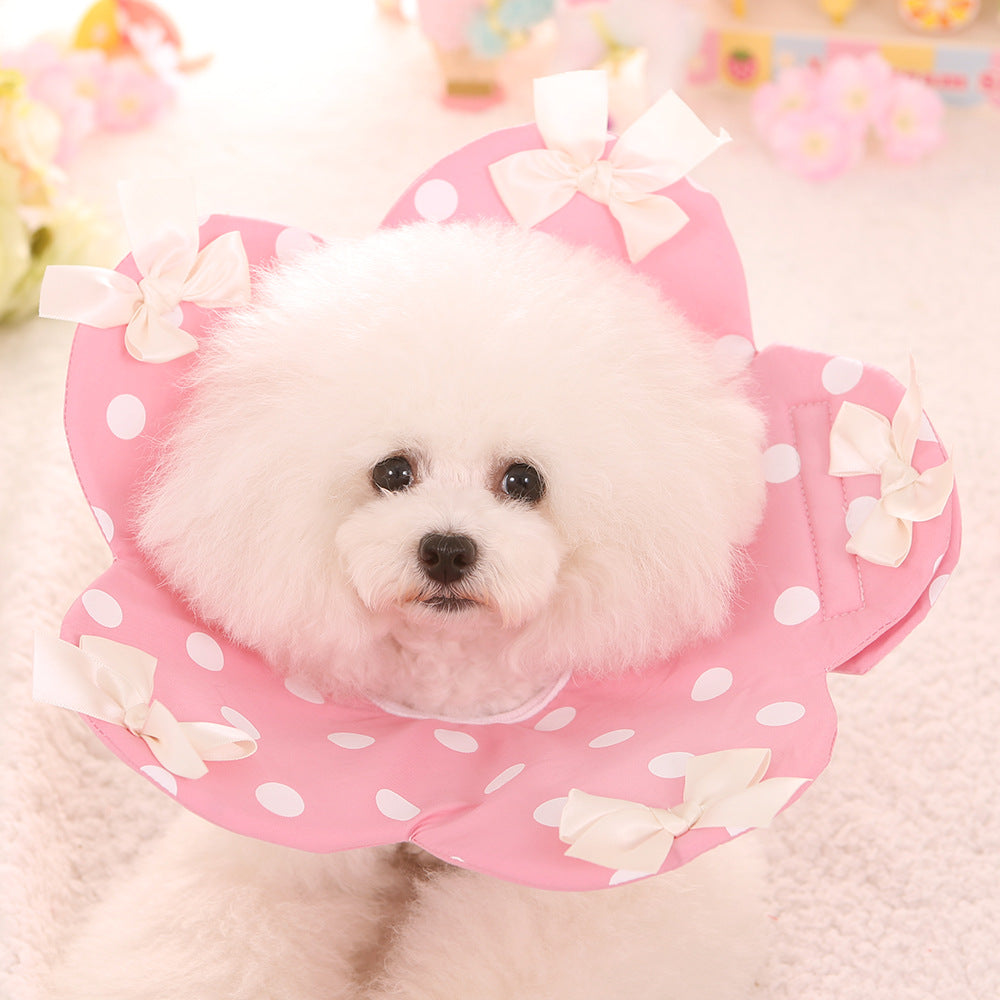 KFX-2044349 Four Seasons Floral Anti-Bite Ring for Dogs – Cute Cotton Toy in Pink, Red, Sky Blue, Strawberry, Sizes XS-XL