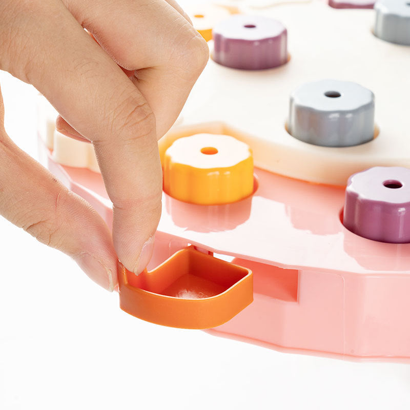 KFX-2045629 Interactive Dog Feeding Toy - Educational Slow Feed Plate for Boredom Relief
