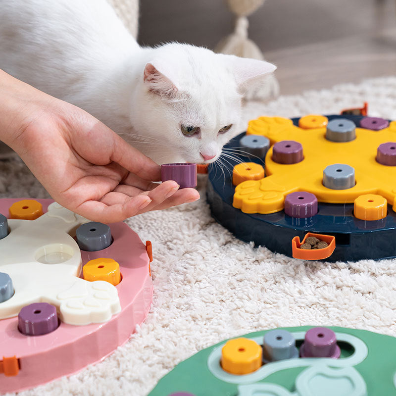 KFX-2045629 Interactive Dog Feeding Toy - Educational Slow Feed Plate for Boredom Relief