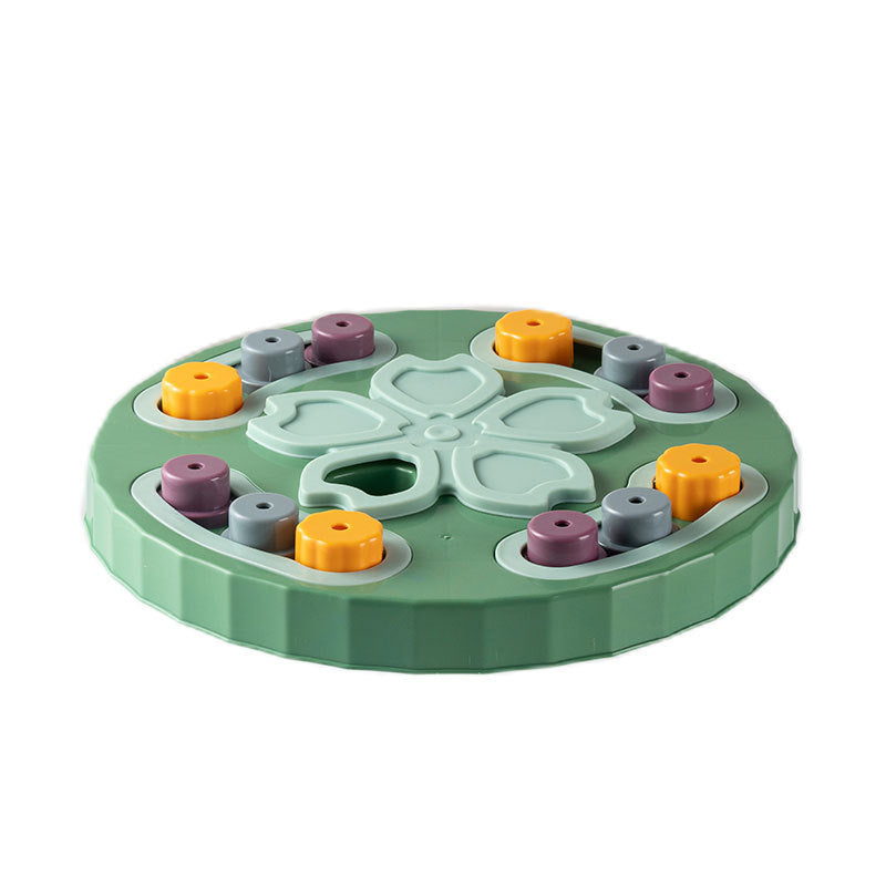 KFX-2045629 Interactive Dog Feeding Toy - Educational Slow Feed Plate for Boredom Relief