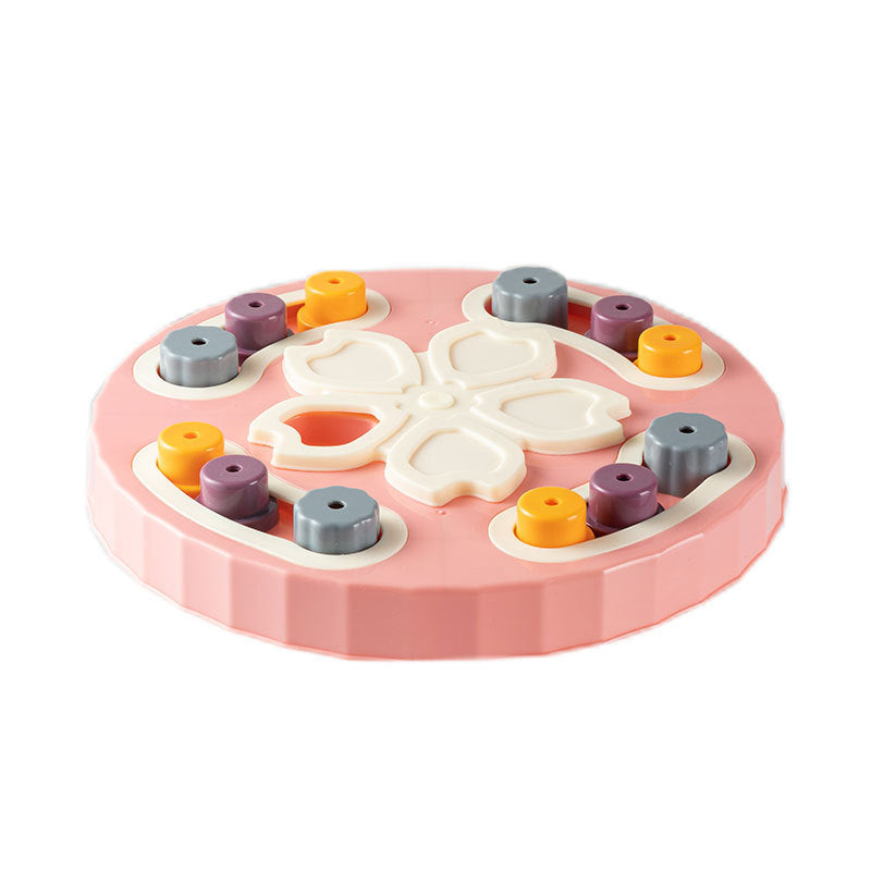 KFX-2045629 Interactive Dog Feeding Toy - Educational Slow Feed Plate for Boredom Relief