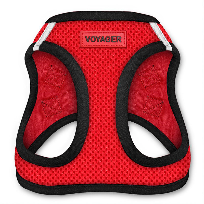 KFX-2047421 Adjustable Small Dog Walking Vest in Blue, Red, Gray - Multiple Sizes Available