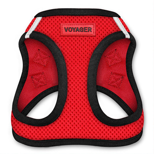 KFX-2047421 Adjustable Small Dog Walking Vest in Blue, Red, Gray - Multiple Sizes Available