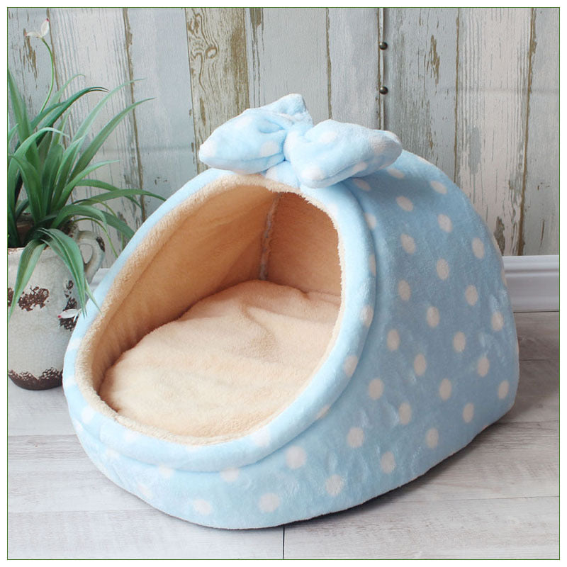 KFX-2048189 All-Season Warm Cat Nest Bed for Small and Medium Dogs – Soft Cloth Material
