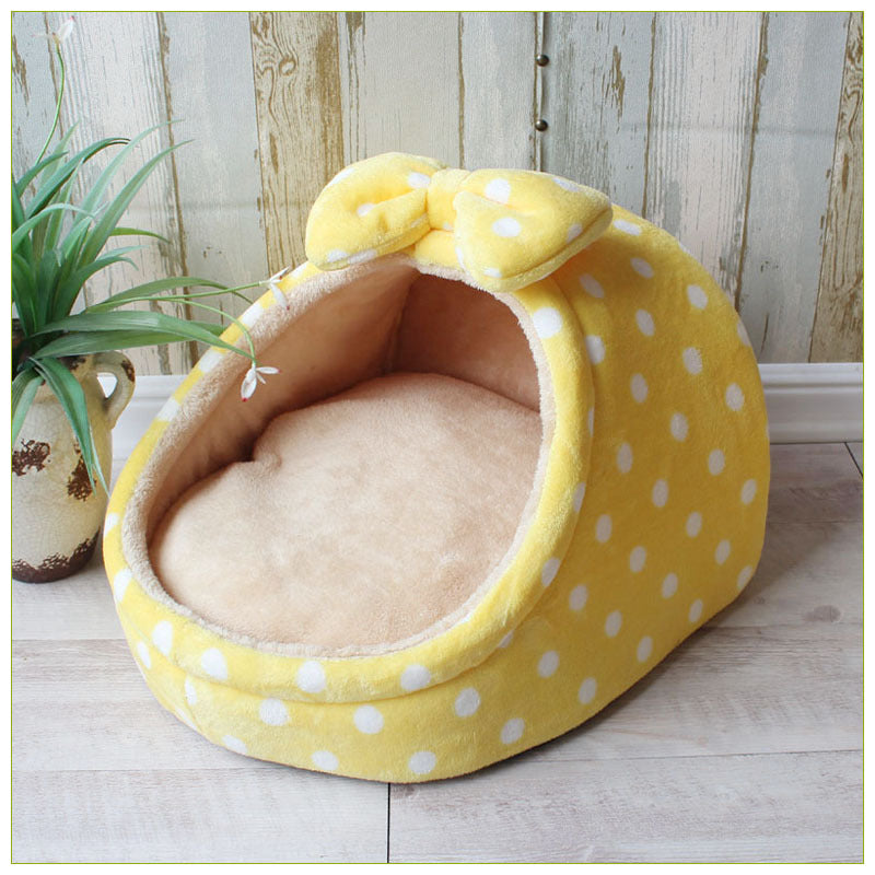 KFX-2048189 All-Season Warm Cat Nest Bed for Small and Medium Dogs – Soft Cloth Material