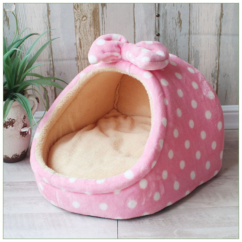 KFX-2048189 All-Season Warm Cat Nest Bed for Small and Medium Dogs – Soft Cloth Material
