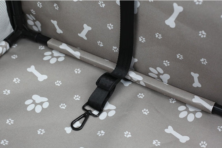 KFX-2050365 Waterproof Oxford Car Pet Seat Bag for Dogs and Cats, Animal Pattern, Medium to Hard Design