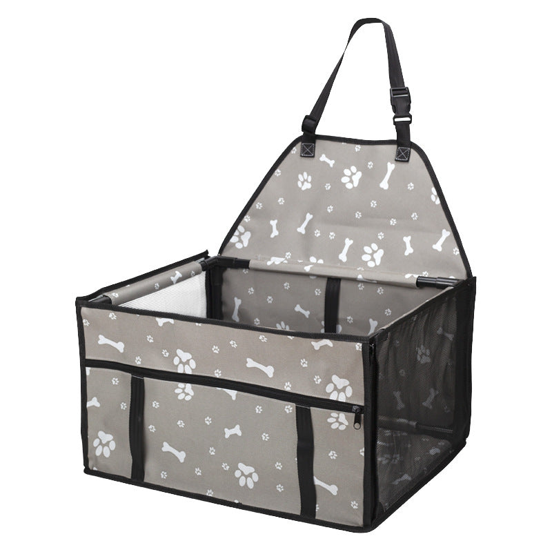 KFX-2050365 Waterproof Oxford Car Pet Seat Bag for Dogs and Cats, Animal Pattern, Medium to Hard Design