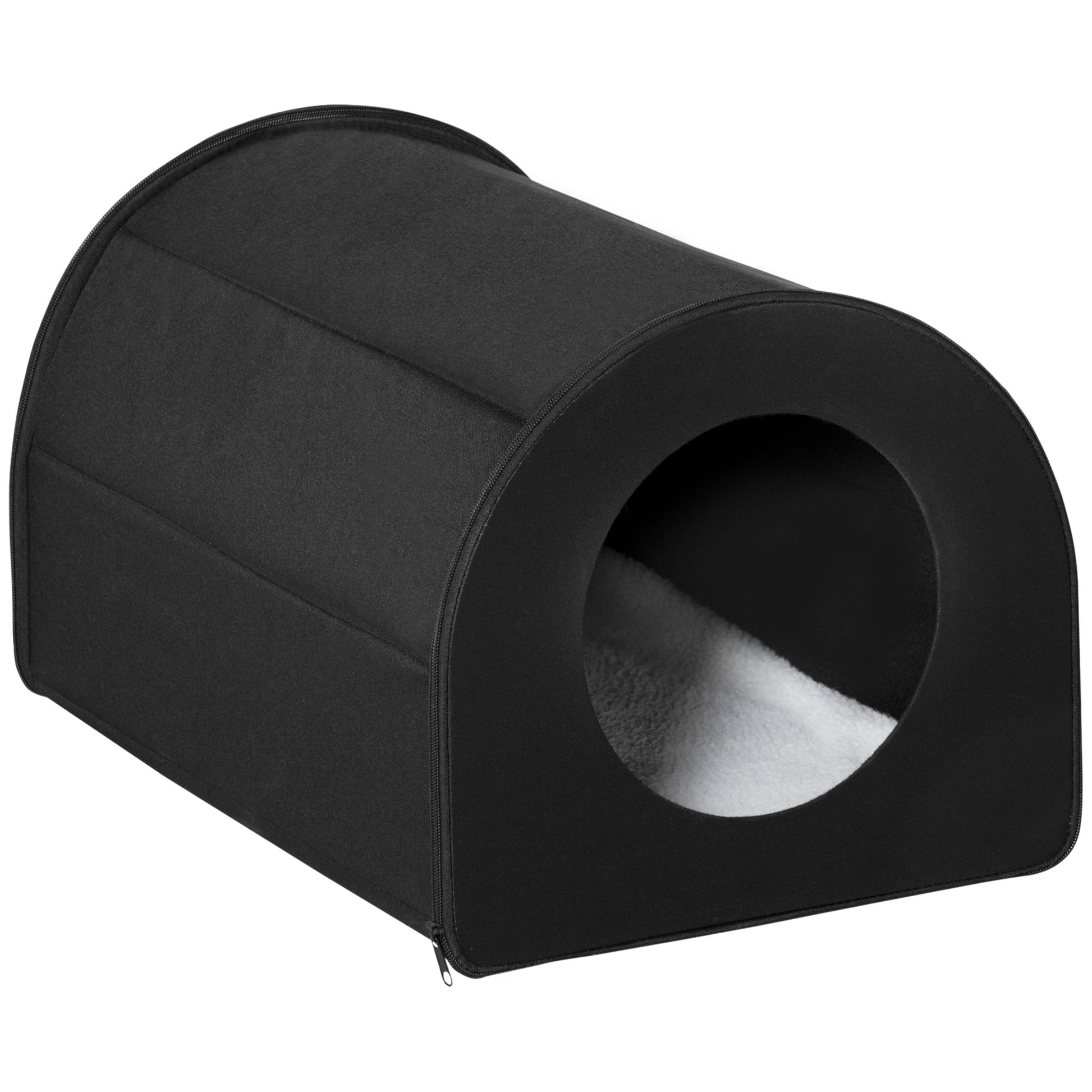 KFX-2051773 Winter Portable Heated Double Wide Water-Resistant Cat House for Indoor and Outdoor Use