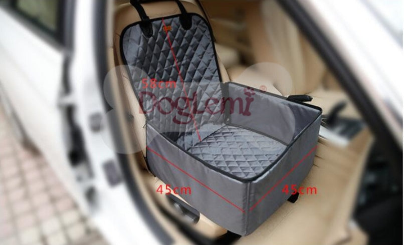 KFX-2052925 Waterproof Pet Seat Cover Pad for Cars and SUVs - Adjustable Straps, Easy to Clean
