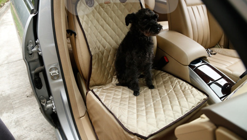 KFX-2052925 Waterproof Pet Seat Cover Pad for Cars and SUVs - Adjustable Straps, Easy to Clean