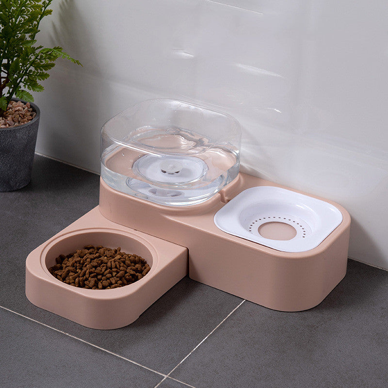 KFX-2054077 Dual Bowl Automatic Cat Drinking Fountain with HIPS and PP Materials, 16.3x32x16.3 Size