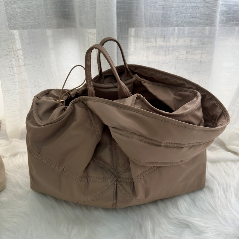 KFX-2056125 Large Capacity Solid Color Pet Carry Bag in Beige, Khaki, and Gray