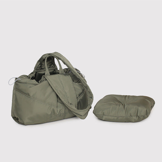 KFX-2056125 Large Capacity Solid Color Pet Carry Bag in Beige, Khaki, and Gray