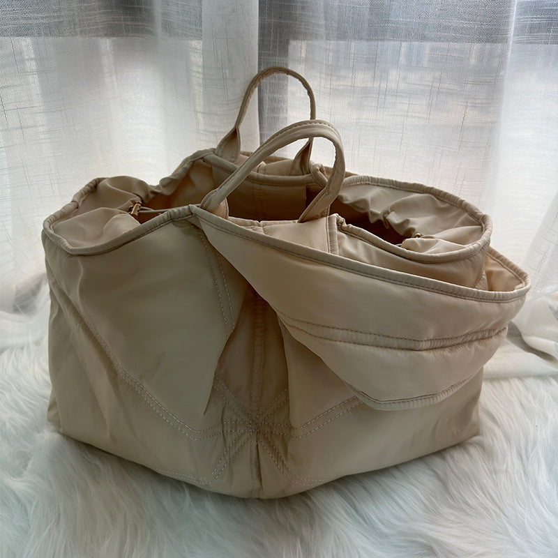 KFX-2056125 Large Capacity Solid Color Pet Carry Bag in Beige, Khaki, and Gray