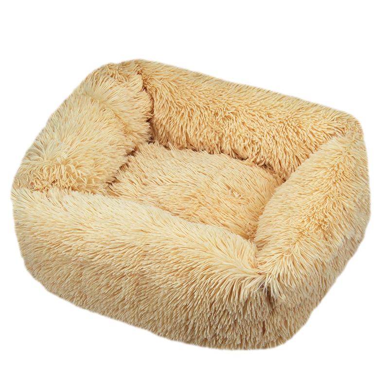 KFX-2057917 Cozy Winter Plush Pet Nest Mat in Various Colors and Sizes