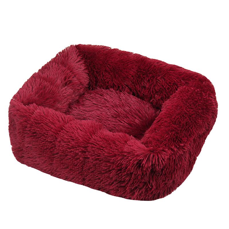 KFX-2057917 Cozy Winter Plush Pet Nest Mat in Various Colors and Sizes