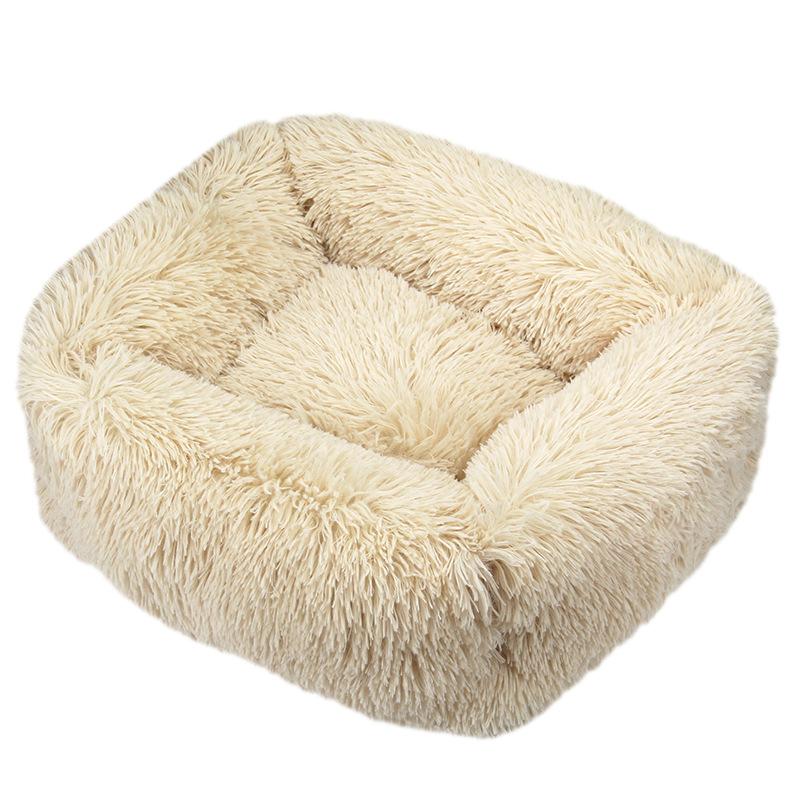 KFX-2057917 Cozy Winter Plush Pet Nest Mat in Various Colors and Sizes