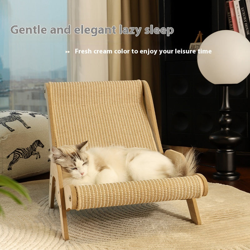 KFX-2059837 Sisal Cat Nest Area with Multi-Layer Board Cushion for Comfortable Relaxation