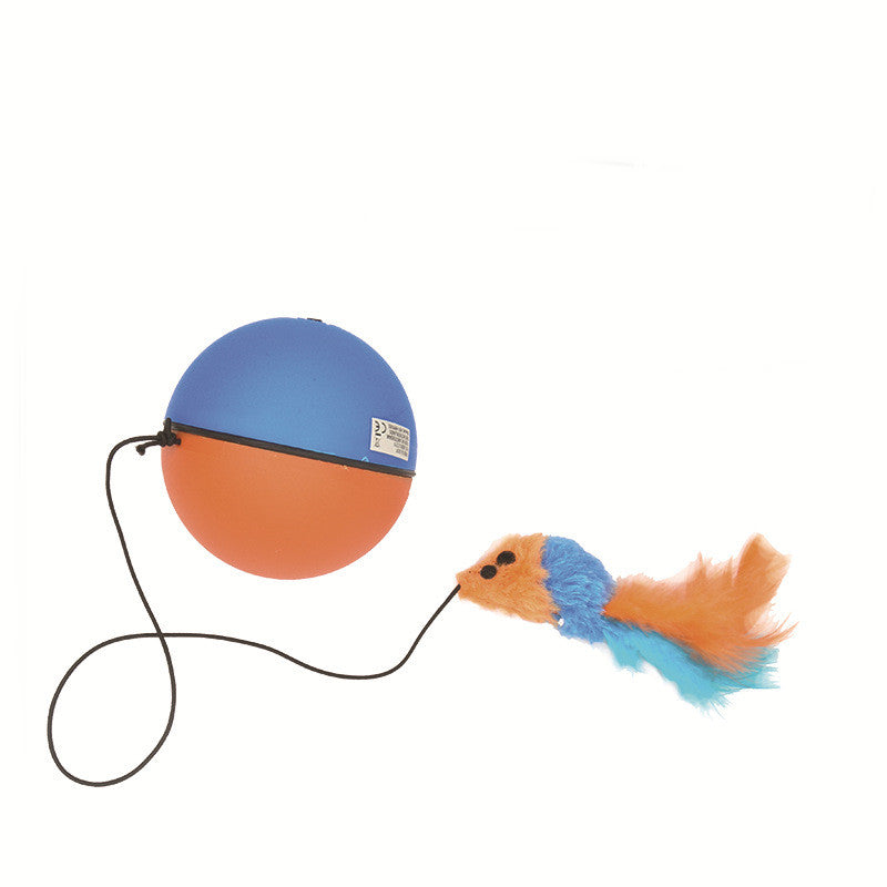 KFX-2062269 Interactive Cat Toy Ball for Intelligent Play and Dental Care - 84.5mm, Plastic, 120g