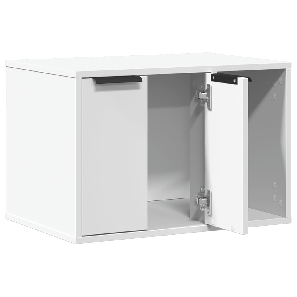 KFX-2062909 Cozy Wood Cat Litter Box with Hidden Design, Engineered Wood - 60x40x40 cm
