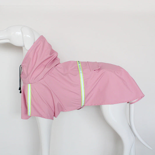 KFX-2063805 Windproof and Rainproof Pet Raincoat for Dogs and Cats in Various Colors and Sizes