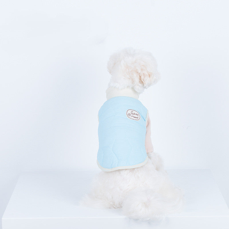 KFX-2064061 Pet Warm Water Wave Quilted Cotton Vest for Small to Large Pets