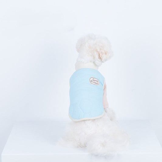 KFX-2064061 Pet Warm Water Wave Quilted Cotton Vest for Small to Large Pets