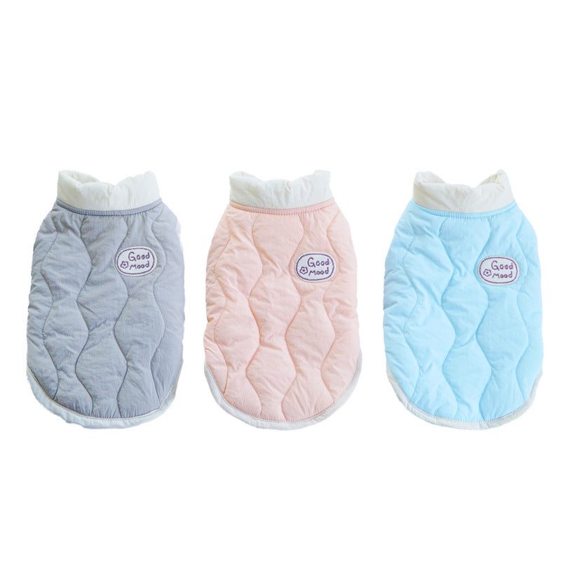 KFX-2064061 Pet Warm Water Wave Quilted Cotton Vest for Small to Large Pets