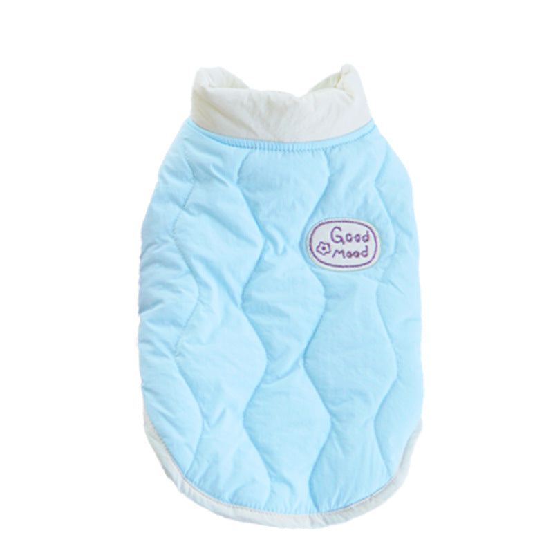 KFX-2064061 Pet Warm Water Wave Quilted Cotton Vest for Small to Large Pets