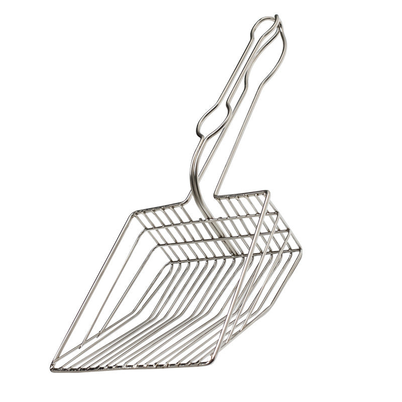 KFX-2065213 Instantaneous Filter Cat Litter Shovel – Durable Metal Pet Cleaning Tool with PVC Handle