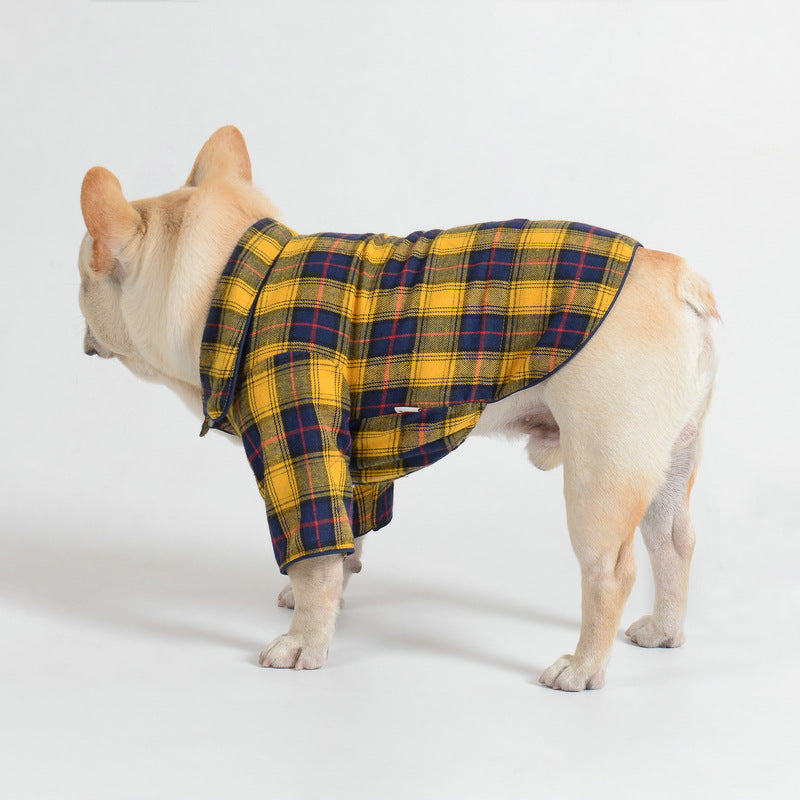 KFX-2065981 Casual Cotton Pet Shirt for Small Dogs - Multiple Sizes Available