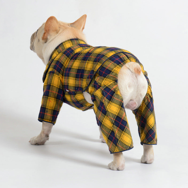 KFX-2065981 Casual Cotton Pet Shirt for Small Dogs - Multiple Sizes Available