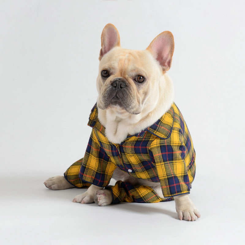 KFX-2065981 Casual Cotton Pet Shirt for Small Dogs - Multiple Sizes Available