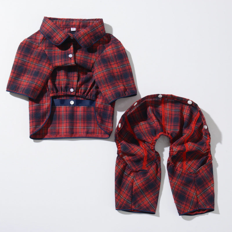 KFX-2065981 Casual Cotton Pet Shirt for Small Dogs - Multiple Sizes Available