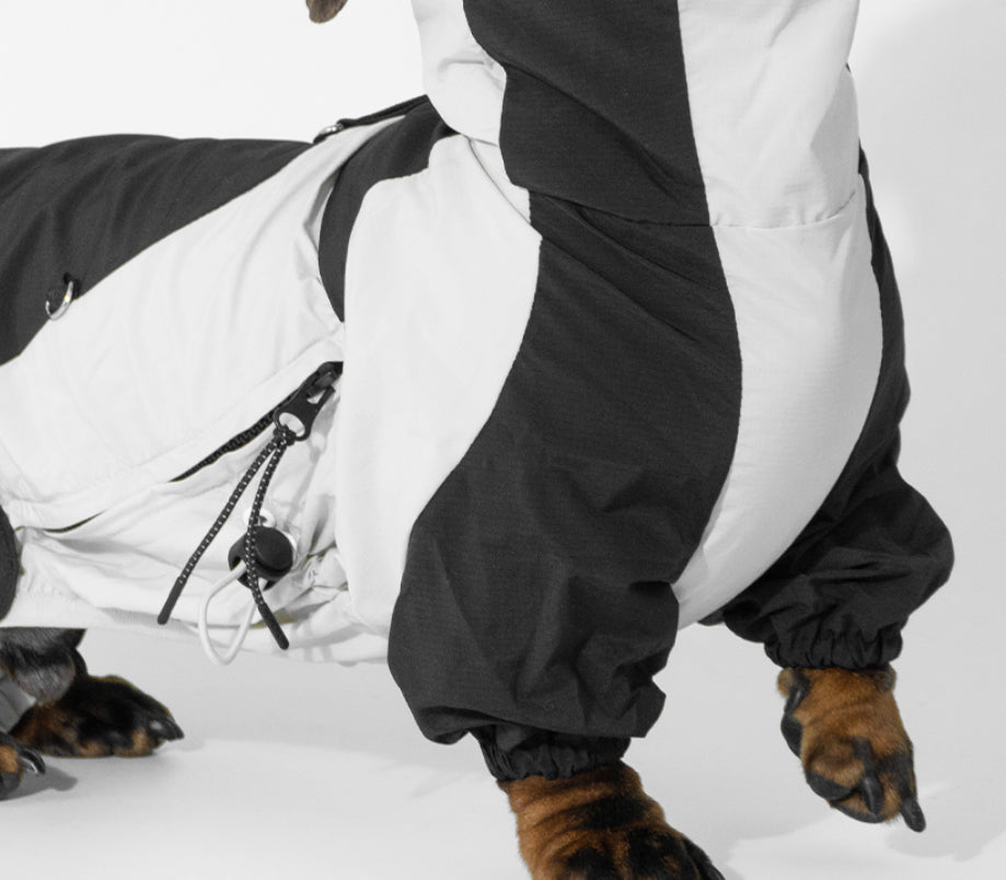 KFX-2067005 Pet Winter Sports Raincoat - Casual Color Matching Clothing for Pets