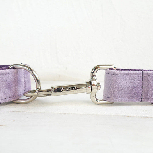KFX-2067389 Light Purple Polyester Drawstring Traction Belt Set in Thick Velvet - Sizes XS to XL