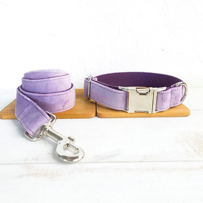 KFX-2067389 Light Purple Polyester Drawstring Traction Belt Set in Thick Velvet - Sizes XS to XL