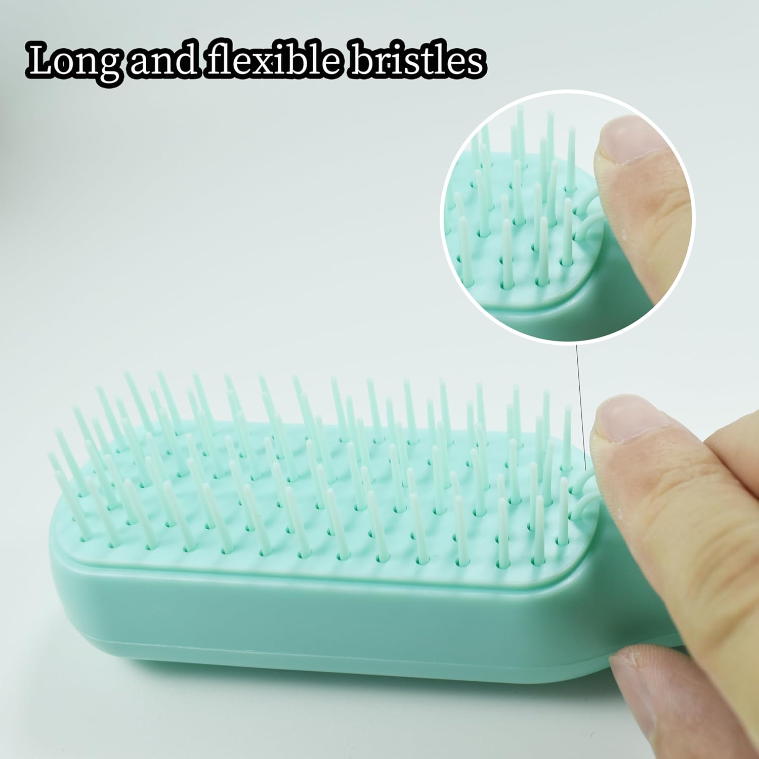 KFX-2072637 Gentle Grooming Brush for Small Dogs and Puppies with Dual-Sided Design