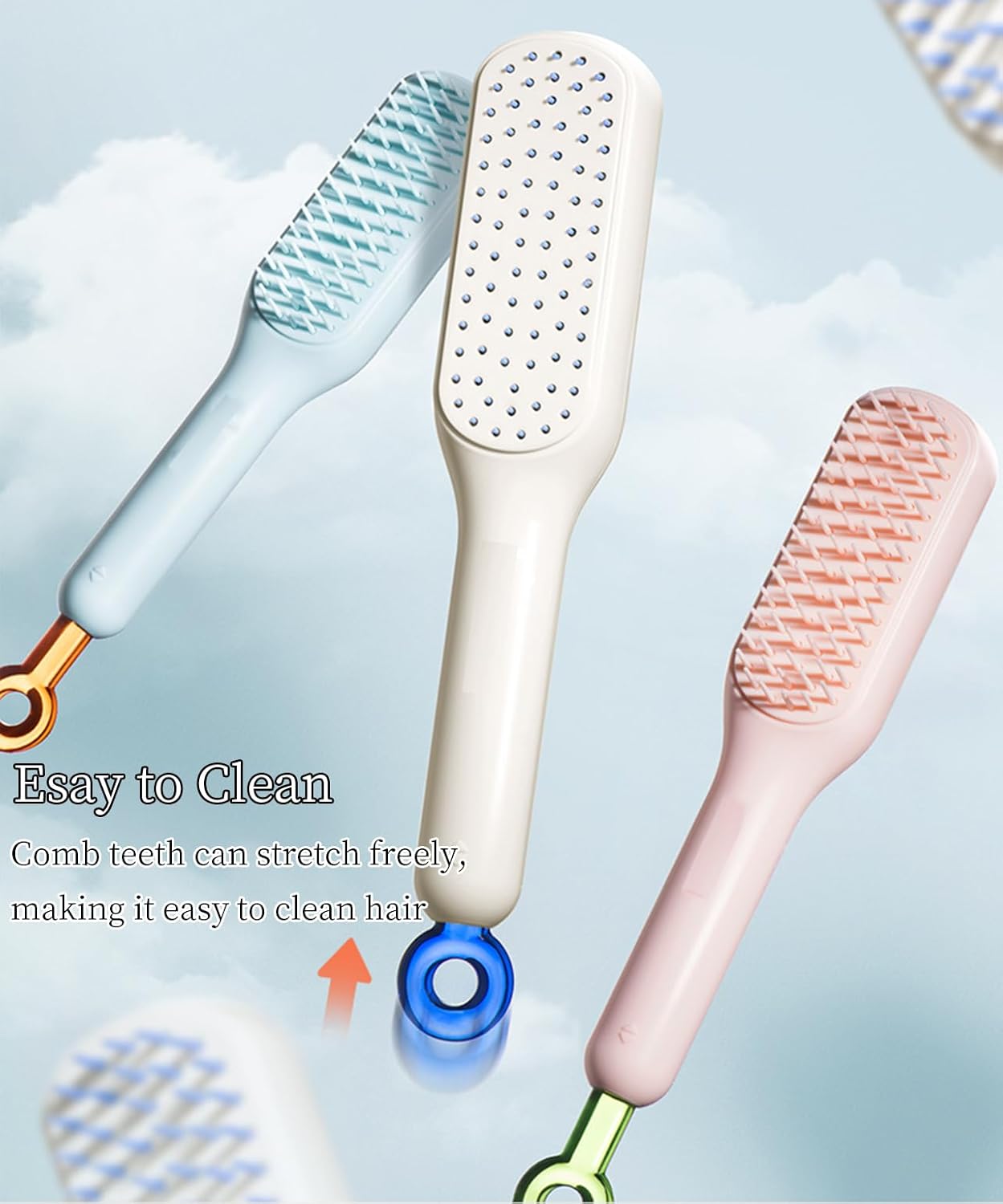 KFX-2072637 Gentle Grooming Brush for Small Dogs and Puppies with Dual-Sided Design