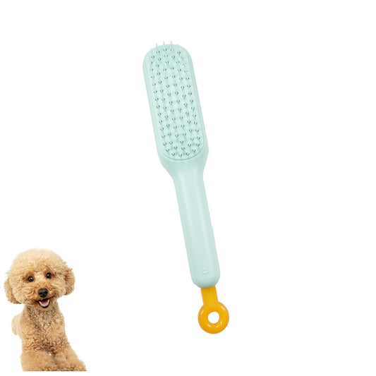 KFX-2072637 Gentle Grooming Brush for Small Dogs and Puppies with Dual-Sided Design