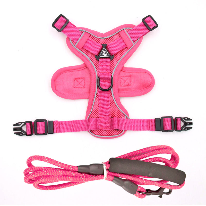 KFX-2074429 Comfortable Vest-Style Pet Leash with Adjustable Rope for Small to Medium Dogs