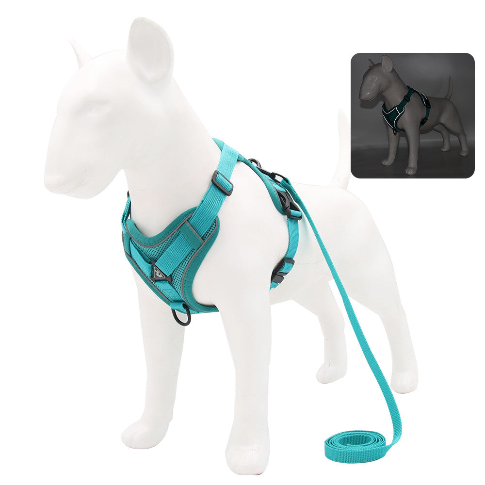 KFX-2074429 Comfortable Vest-Style Pet Leash with Adjustable Rope for Small to Medium Dogs