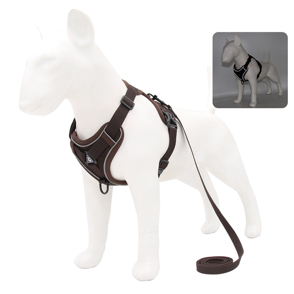 KFX-2074429 Comfortable Vest-Style Pet Leash with Adjustable Rope for Small to Medium Dogs