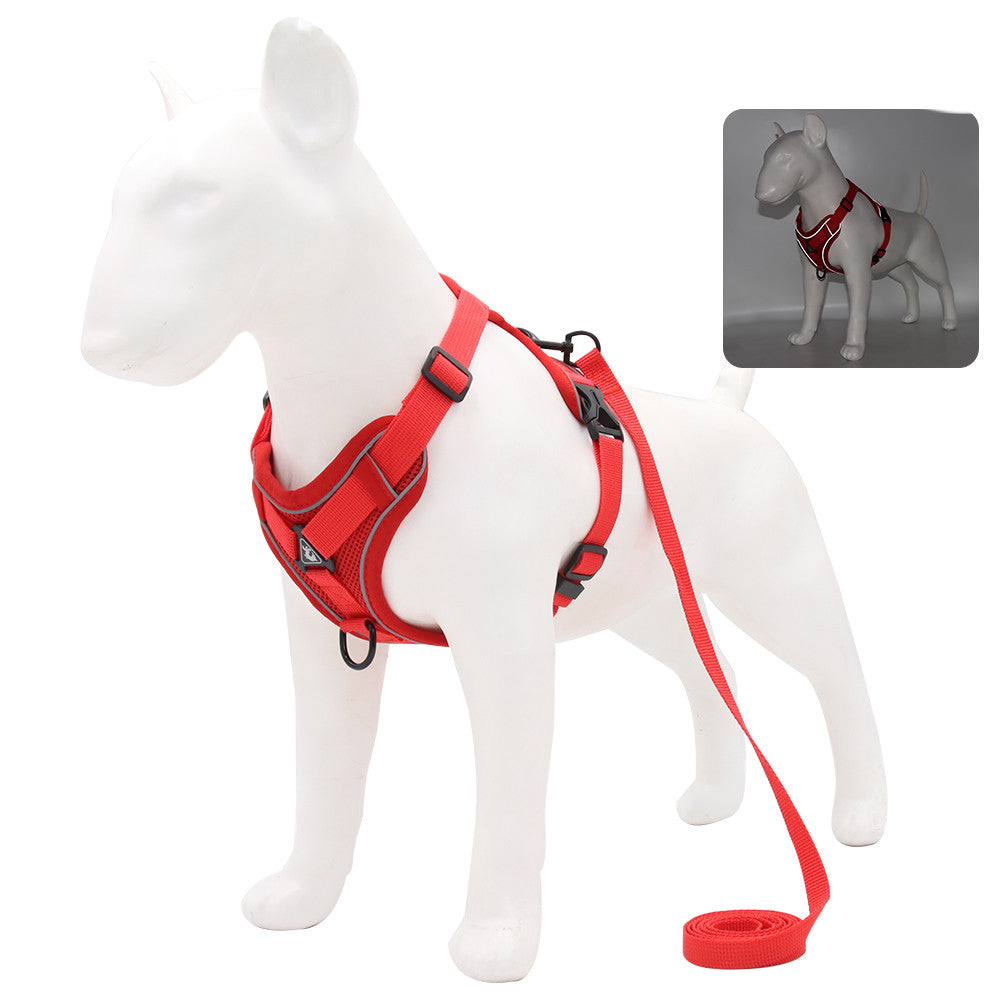 KFX-2074429 Comfortable Vest-Style Pet Leash with Adjustable Rope for Small to Medium Dogs
