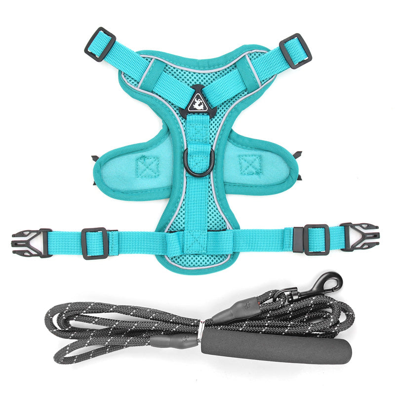 KFX-2074429 Comfortable Vest-Style Pet Leash with Adjustable Rope for Small to Medium Dogs