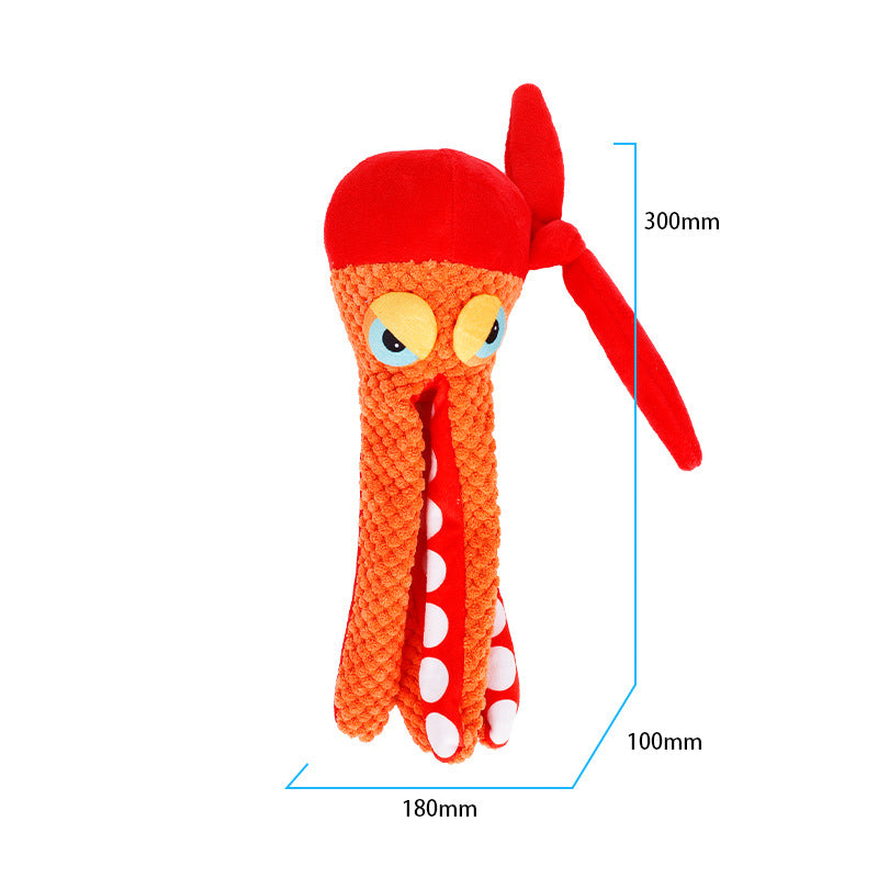 KFX-2074813 Sailor Octopus Plush Puzzle Toy for Dogs – Engaging Educational Pet Plaything