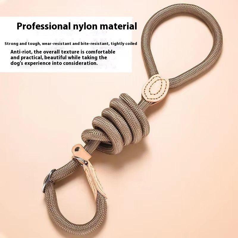 KFX-2074941 Durable Nylon Dog Walking Training Rope - Various Colors & Lengths Available